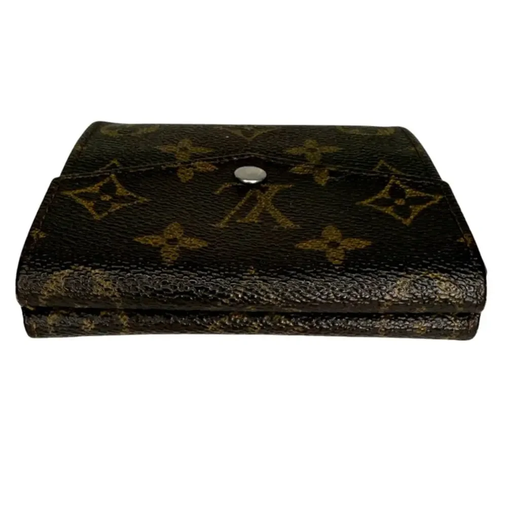 Vintage Louis Vuitton Elise Double Snap Wallet Monogram 1986 Authenticated